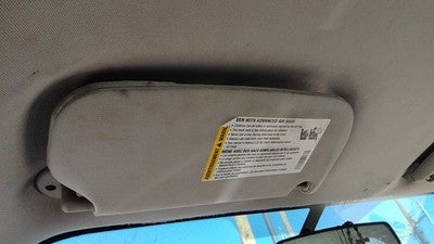 2005-2010 Chevy Cobalt Driver Left Sun Visor Oem Neutral 52B 20874317