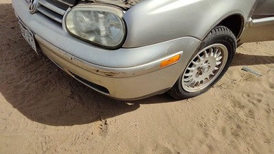 1999-2002 Vw Cabrio Convertible Front Bumper Cover Assembly Oem Silver