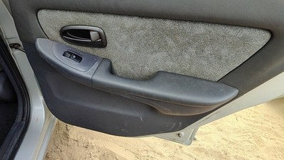 01-03 Hyundai Elantra Passenger Right Rear Inside Door Trim Panel Only Back Gray