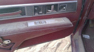1990 Olds Eighty Eight Driver Left Front Inside Door Trim Panel Only Oem Red