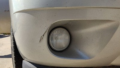 2007-2014 Chevy Tahoe Front Bumper Cover Assembly Oem Silver U726s Cracked