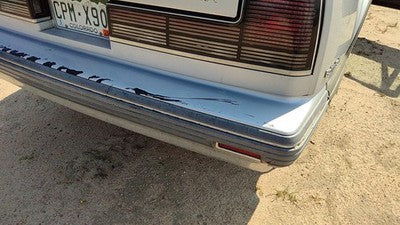 1990-1991 Olds 88 Rear Bumper Cover Assembly Oem Back Gray 25556243