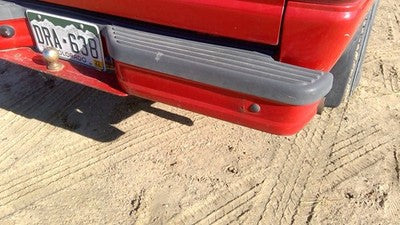 1993-2011 Ford Ranger Rear Step Bumper With Brackets Oem Red Yl5z17906ja
