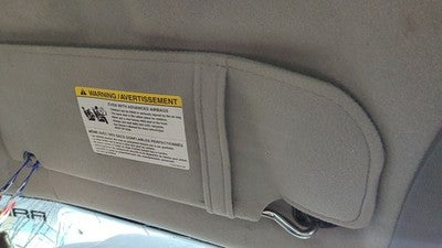 2010-2011 Ford Ranger Passenger Right Sun Visor Oem Gray Al5z1004104aa