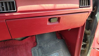 1983 Ford F150 Glove Box Assembly Complete Door With Latch Oem Red