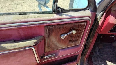 1983 Ford F150 Driver Left Front Inside Door Trim Panel Red