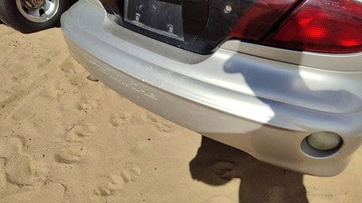 00-02 Pontiac Sunfire Rear Bumper Cover Assembly Back Silver 95U 2 Door Coupe