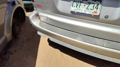 2005-07 Chrysler Town & Country Rear Bumper Cover Assembly Oem Back Silver Ps2
