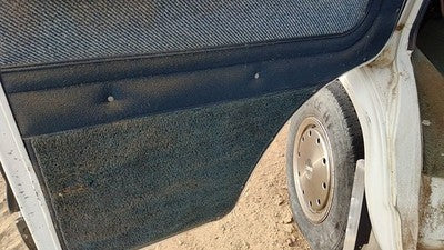 1995 Gmc Van 3500 Driver Left Front Door Trim Panel With Master Switch Blue