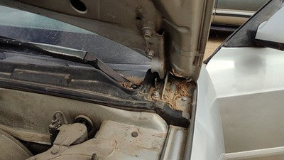 2003 Hyundai Elantra Driver Left Hood Hinge Assembly Oem Silver
