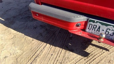 1993-2011 Ford Ranger Rear Step Bumper With Brackets Oem Red Yl5z17906ja