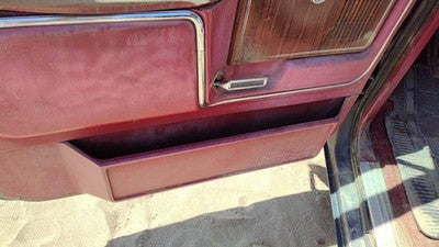 1983 Ford F150 Driver Left Front Inside Door Trim Panel Red