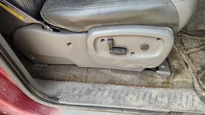 02 Trail Blazer Passenger Right Side Power Seat Switch Trim Panel Dark Pewter