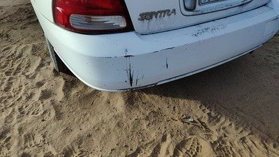 2000-2003 Nissan Sentra Rear Bumper Cover Assembly Oem Back White Qm1 H50225m025