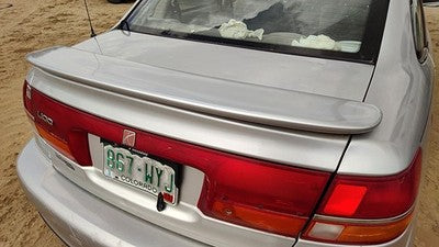 2000-2005 Saturn L100 Rear Spoiler Back Wing Oem Silver 12U 21019034