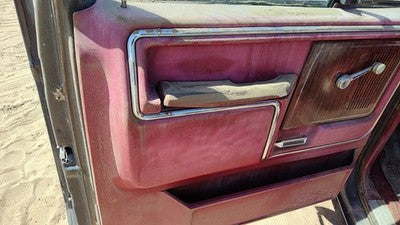 1983 Ford F150 Driver Left Front Inside Door Trim Panel Red