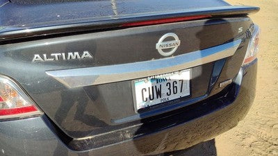 2015 Nissan Altima License Plate Trim Surround Panel Oem Tail Trunk Finish