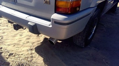 1993-1995 Jeep Grand Cherokee Rear Bumper Cover Assembly Oem Back Silver