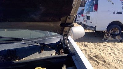 1993-1998 Jeep Grand Cherokee Driver Left Hood Hinge Assembly Oem Silver