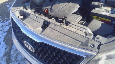 2010-2016 Kia Sportage Top Plastic Cover Above Radiator Support Oem Upper Shield