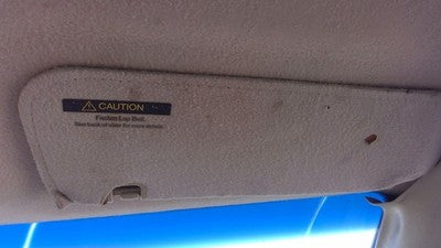 1993 Saturn Sw2 Passenger Right Sun Visor Oem Tan