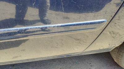 Chrysler Town & Country Driver Rear Moulding From Door Back Trim Strip Blue Pb8