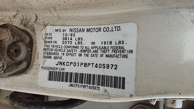 1991-1996 Infinity G20 Passenger Right Front Power Window Regulator With Motor