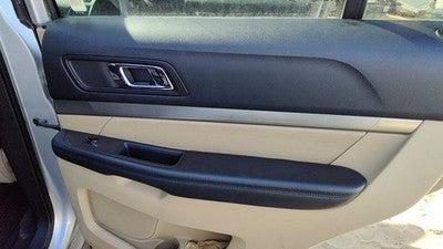 16 Explorer Passenger Right Rear Inside Door Trim Panel With Switches Back Camel