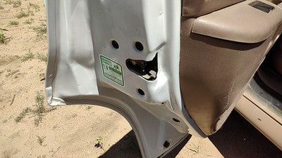1993 Ford Explorer Driver Left Rear Door Latch With Rods/Cables Oem Back