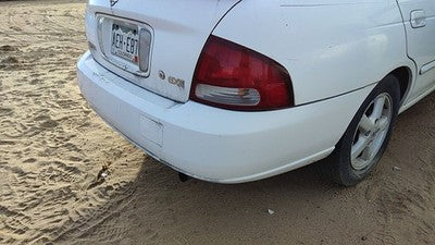 2000-2003 Nissan Sentra Rear Bumper Cover Assembly Oem Back White Qm1 H50225m025
