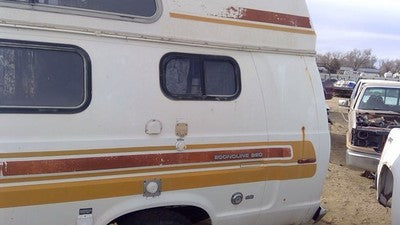 1975-1991 Ford Van E250 Driver Left Rear Quarter Glass Back Side Window Oem