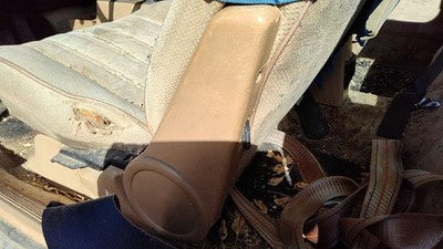 1985 Pontiac Sunbird Driver Left Side Seat Trim Upper Panel Oem Tan
