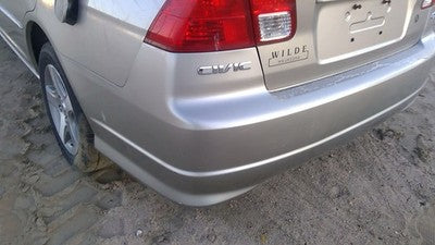 2004 2005 Honda Civic Rear Bumper Cover Assembly Oem Back Silver