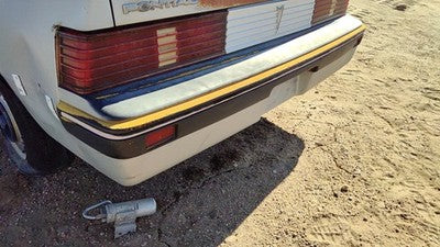 1985-1987 Pontiac Sunbird Rear Bumper Cover Assembly Oem Back Silver 10026826