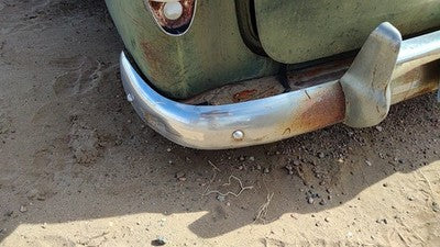 1953 Chevy Bel Air 150 Sedan Rear Bumper Assembly With Brackets Oem Chrome