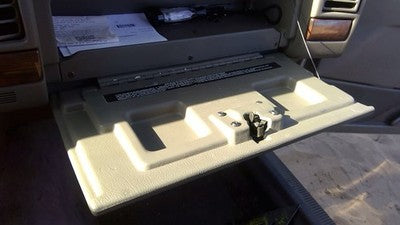 1994 Jeep Grand Cherokee Glove Box Assembly Complete Door With Latch Oem Brown