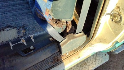 1993 Gmc Sierra 2500 Driver Left Front Seat Belt Retractor Oem Shoulder Blue