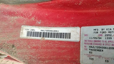 1994-1997 Ford Aspire Passenger Right Front Cv Axle Shaft Oem F4bz3b436d