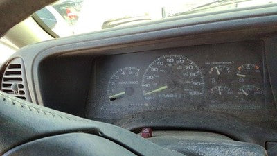 95-96 Silverado 1500 Trim Bezel Around Speedometer Oem Dash Surround Panel Gray