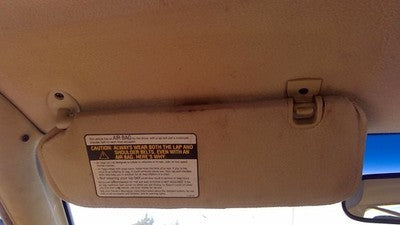 1993 Saturn Sw2 Driver Left Sun Visor Oem Tan