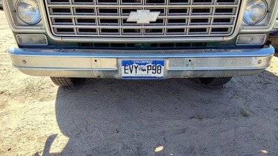 1973-1980 Silverado C10 Front Bumper Assembly With Brackets Oem Chrome 00361552