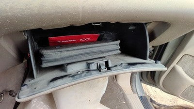 1999-2003 Ford Windstar Glove Box Assembly Complete Door With Latch Oem Tan