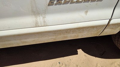 01-03 Ford Explorer Passenger Right Front Moulding From Door Trim Strip White Yz