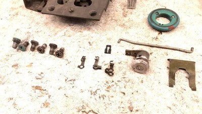 71 Chevy Van G20 Rear Sliding Door Handle And Front Latch Assembly Oem Hardware