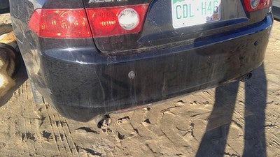 2004 05 Acura Tsx Rear Bumper Cover Assembly Oem Back Black B-92P 4715Seaca90zz