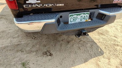 2008-12 Gmc Canyon Rear Bumper Assembly With Mount Brackets Oem Chrome 20815916