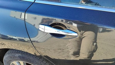 13-18 Nissan Altima Passenger Right Rear Outside Door Handle Back Storm Gray Rbd