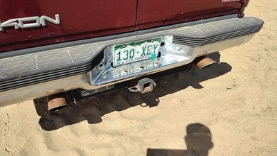 1992-1999 Gmc Yukon Rear Bumper Assembly With Brackets Oem Chrome 15025375