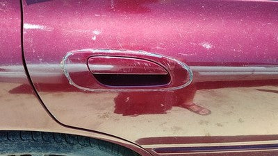 1995 Honda Accord Passenger Right Rear Outside Door Handle Oem Back Red
