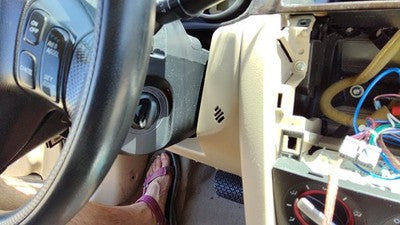 2004-2009 Mazda 3 Lower Dash Under Column Knee Bolster Trim Panel Oem Beige Br7